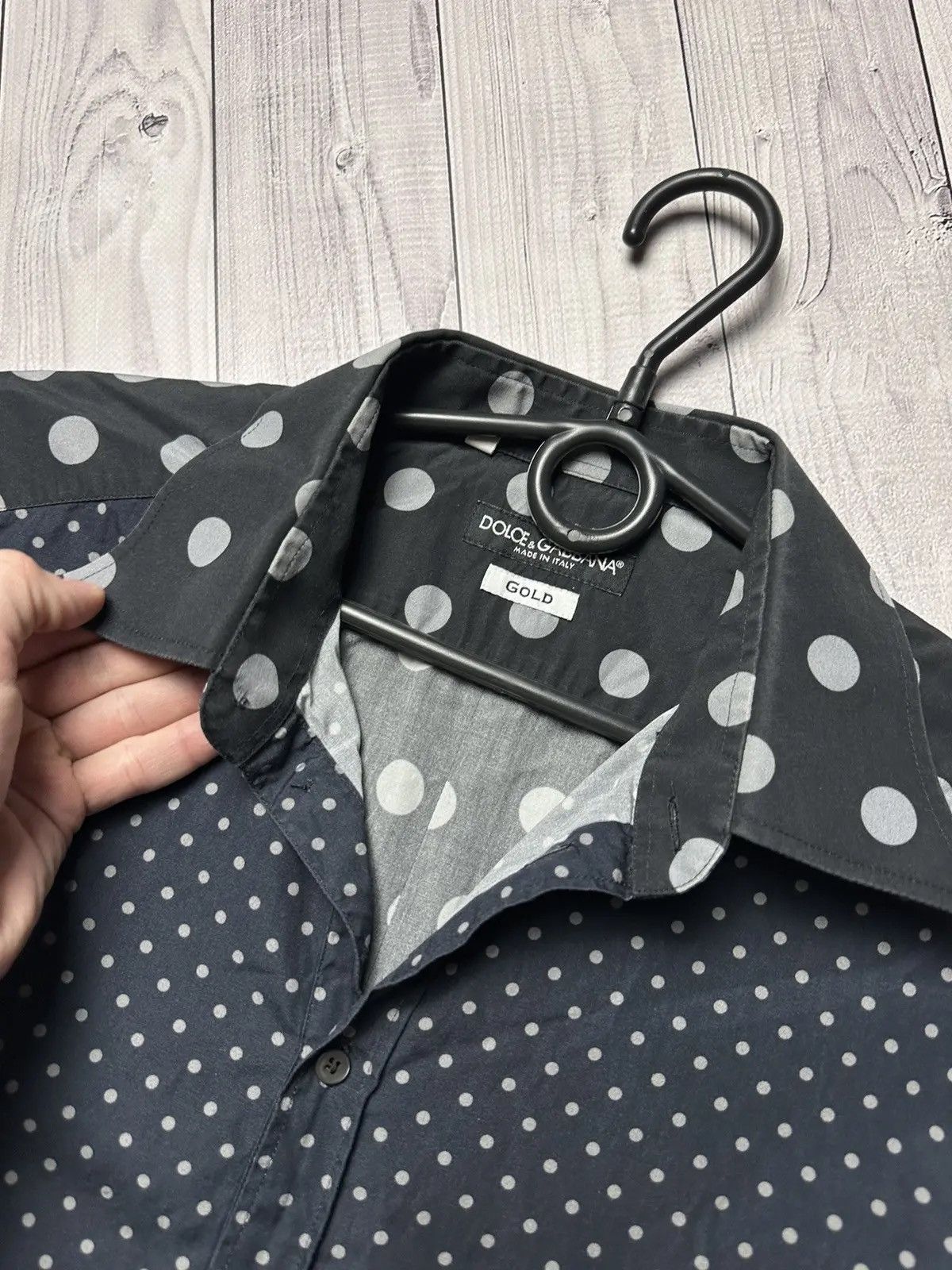Dolce & Gabbana Dolce and Gabbana Gold shirt rare monogram dots M Size US M / EU 48-50 / 2 - 3 Thumbnail