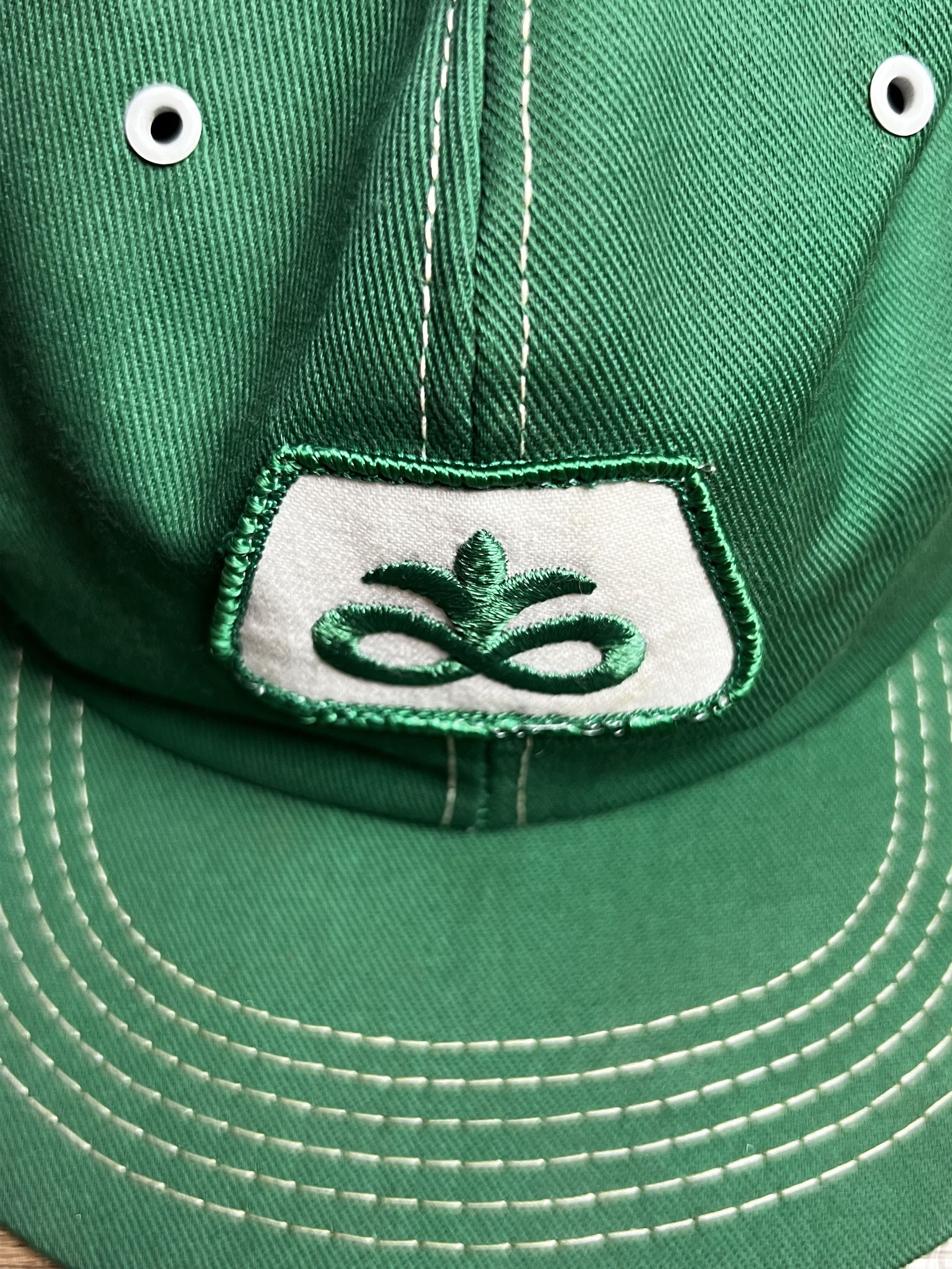 Vintage Vintage 1980's Pioneer Hi-Bred Seeds K-Products Snapback Hat Size ONE SIZE - 4 Thumbnail