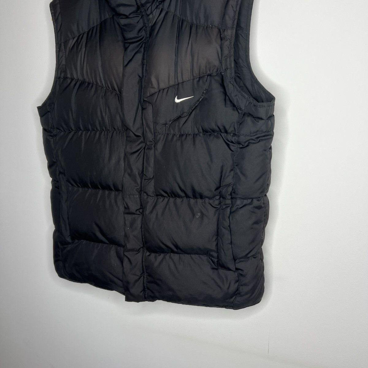 Nike × Vintage Vintage Nike Puffer Vest Gilet Black Brown Y2K 90s Size US M / EU 48-50 / 2 - 2 Thumbnail