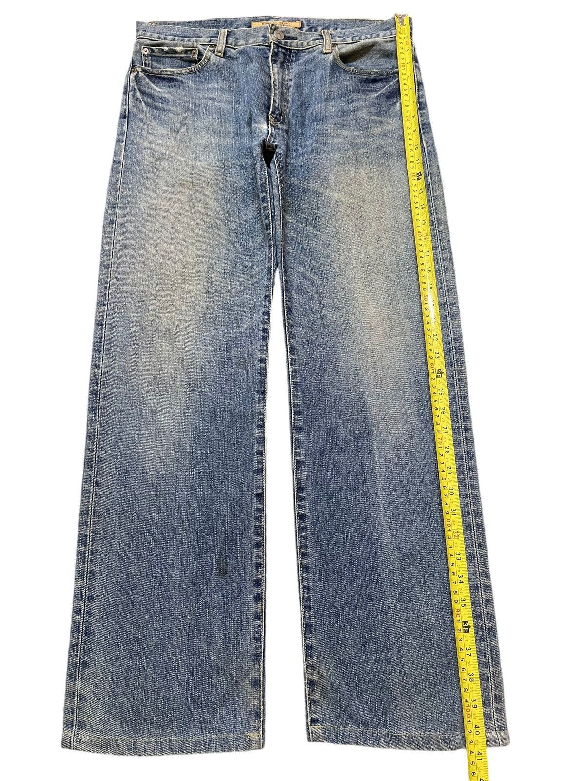 Uniqlo Vintage Japanese Uniqlo Blue Faded Wash Style Loose Jeans Size US 34 / EU 50 - 12 Thumbnail