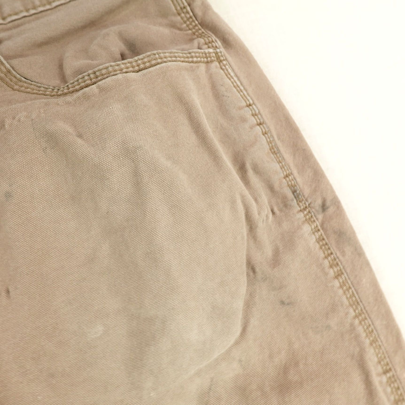 Ariat Ariat Pants Mens 36x32 Carpenter Canvas Workwear Relaxed Straight Brown 80% Cotton 20% Spandex Mens Regular Inseam 30" W36 L32 Size US 40 / EU 56 - 7 Thumbnail