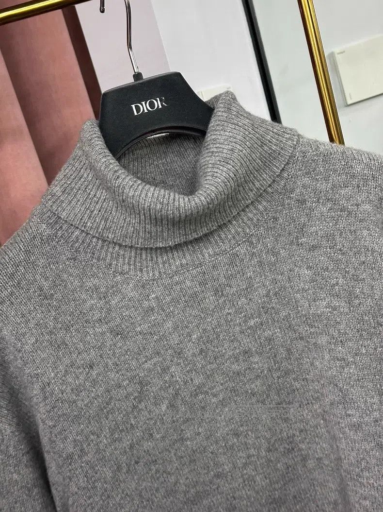 The Row Grey turtleneck wool