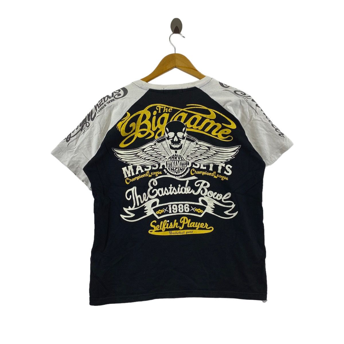 Other 1986 VIOLANCE RIDERS Big Game Hello Chopper Big Print Shirt Size US L / EU 52-54 / 3 - 3 Thumbnail