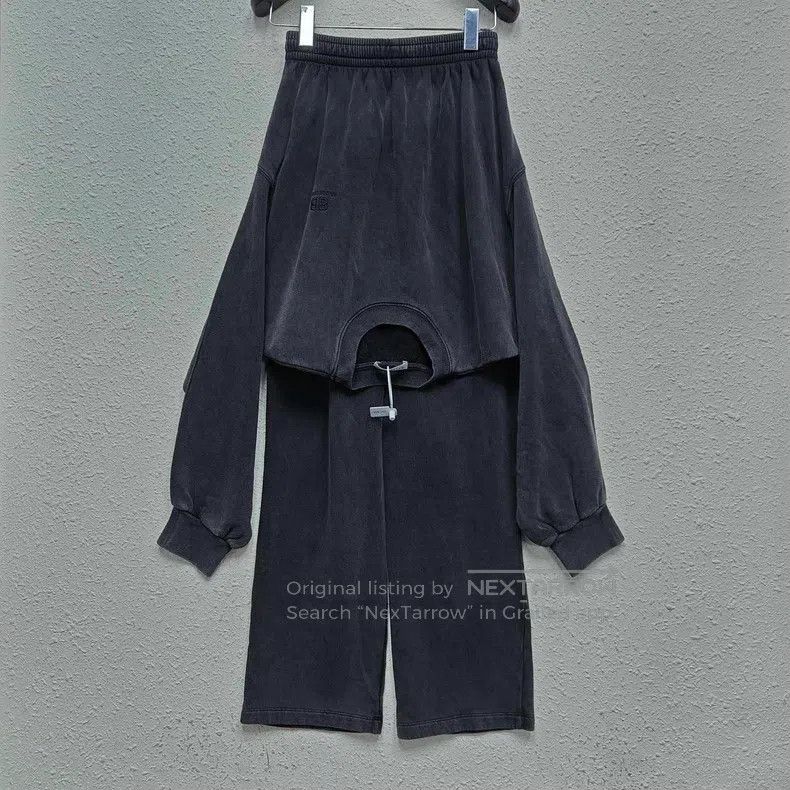 Balenciaga Balenciaga size XS Mock Two-Piece Sweater Casual Washed Sw Size US 27 - 3 Thumbnail