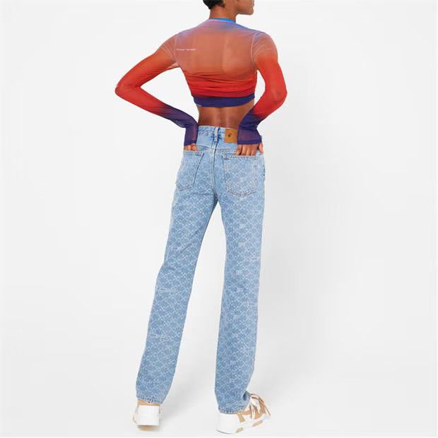 Off-White o1g2r1mq1224 Crop Top in Multicolor Size L / US 10 / IT 46 - 3 Thumbnail