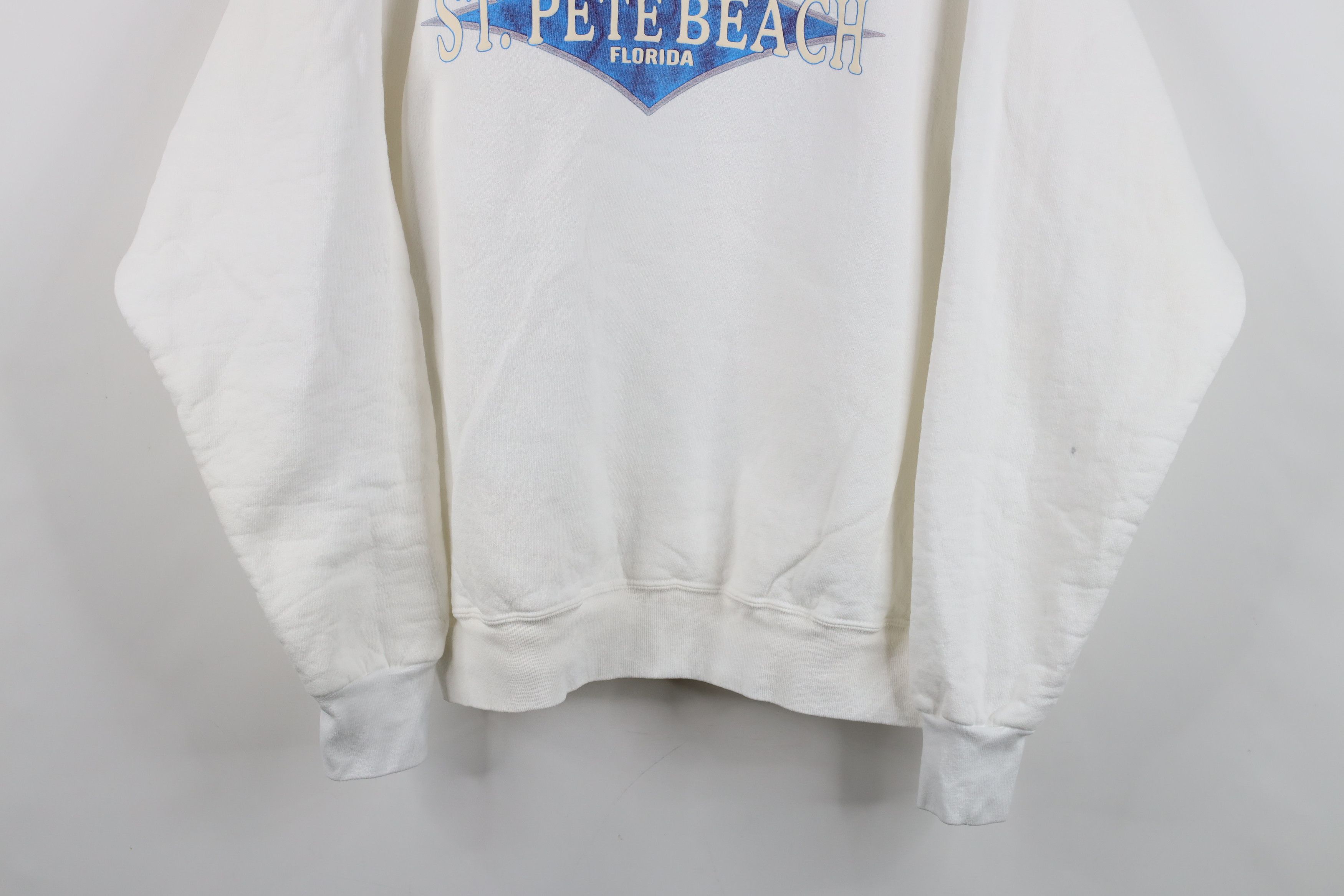 Vintage Vintage 90s Streetwear St Pete Beach Florida Sweatshirt Size XL / US 12-14 / IT 48-50 - 3 Thumbnail