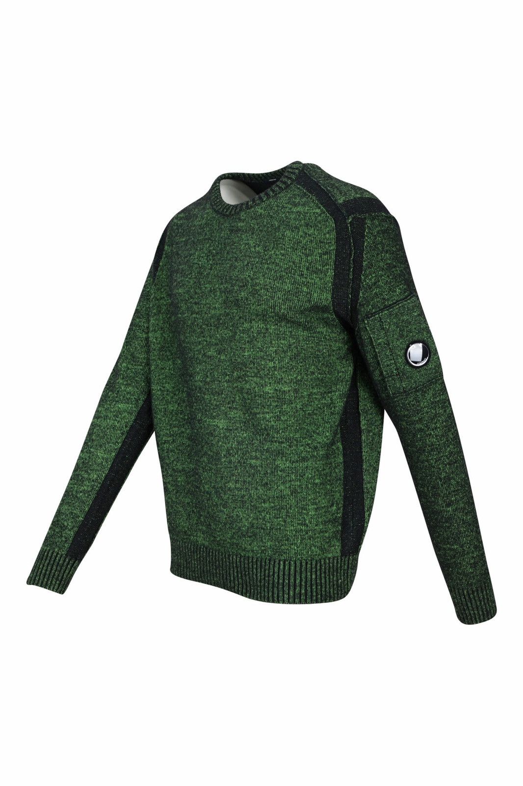 C.P. Company C.P. Company Lens Crewneck Sweater Green Camouflage Size US S / EU 44-46 / 1 - 3 Thumbnail