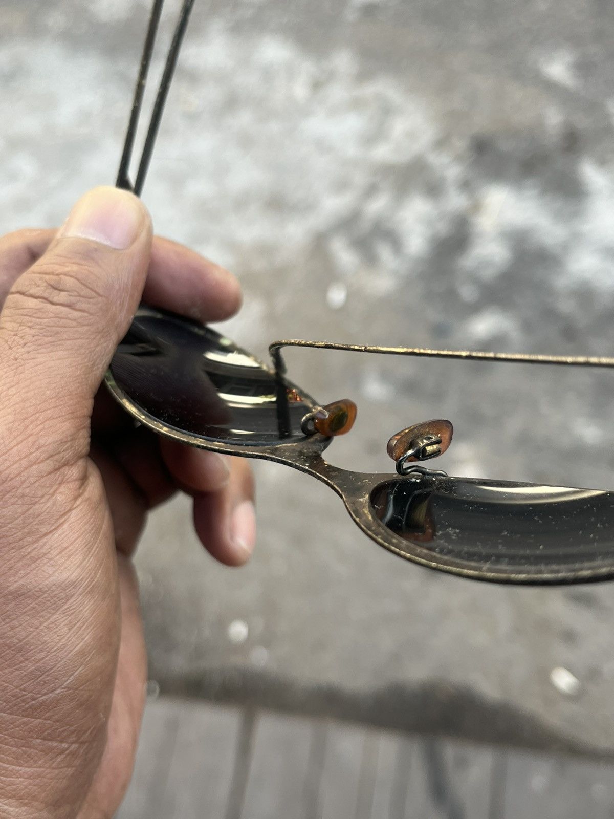 Japanese Brand Vintage 80s Avant-Garde Oval Sunglasses — Metal Frame. Size ONE SIZE - 12 Thumbnail