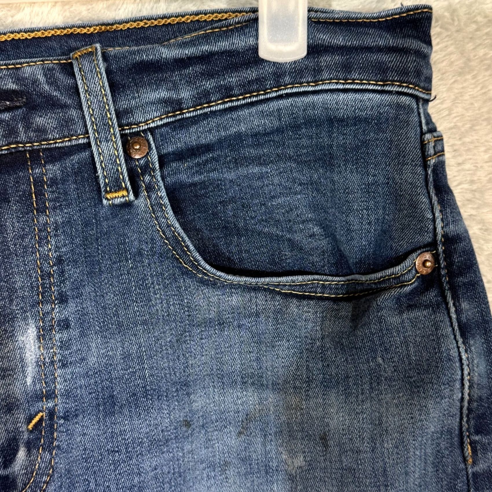 Levi's Levi's 502 Jeans 32x32 Blue Denim Stretch Mid-Rise Straight Leg Mens Size US 32 / EU 48 - 4 Thumbnail