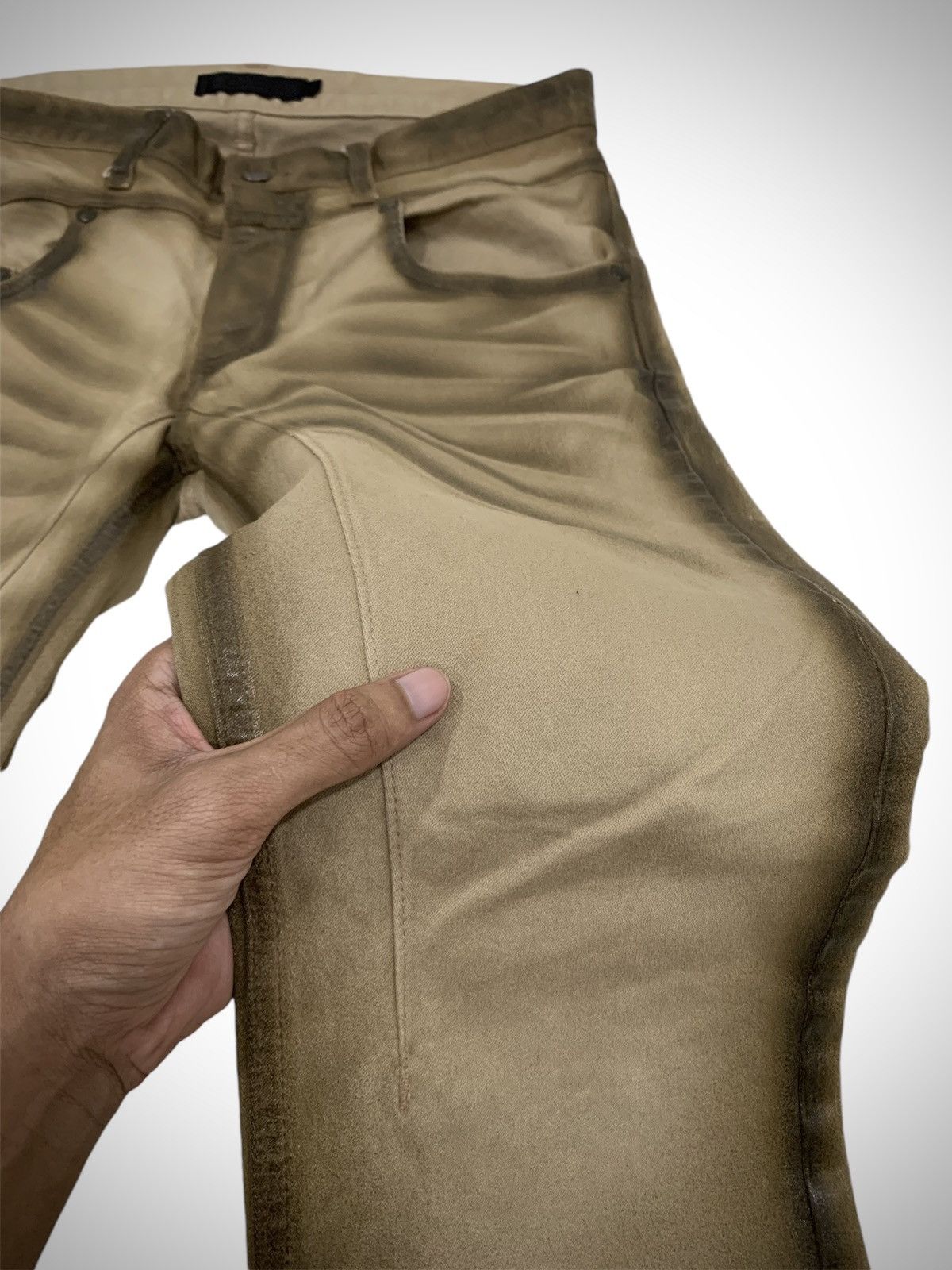 Japanese Brand Jackrose Half Waxed Slim Boot Cut Flared Pant Size US 32 / EU 48 - 10 Thumbnail