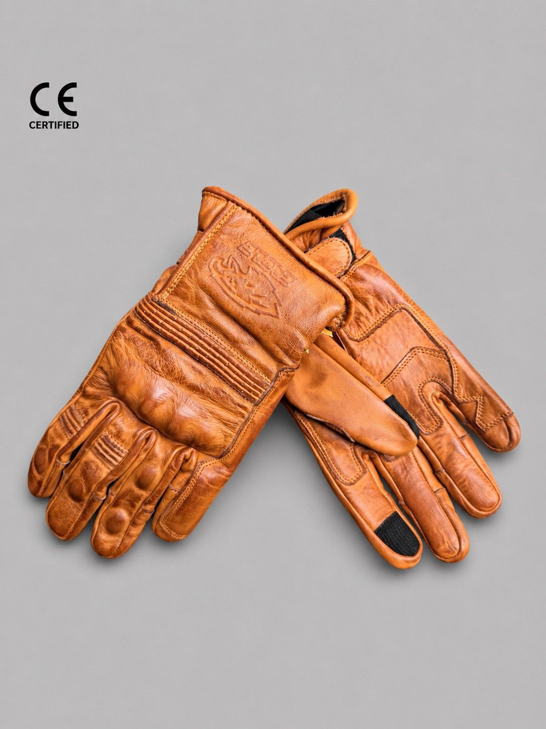 Genuine Leather Real leather gloves for motorbike Size 36 - 2 Thumbnail