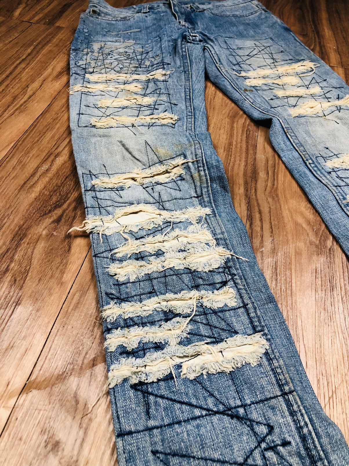 Hysteric Glamour Hysteric Glamour Distressed Denim (33) Size US 28 / EU 44 - 10 Thumbnail