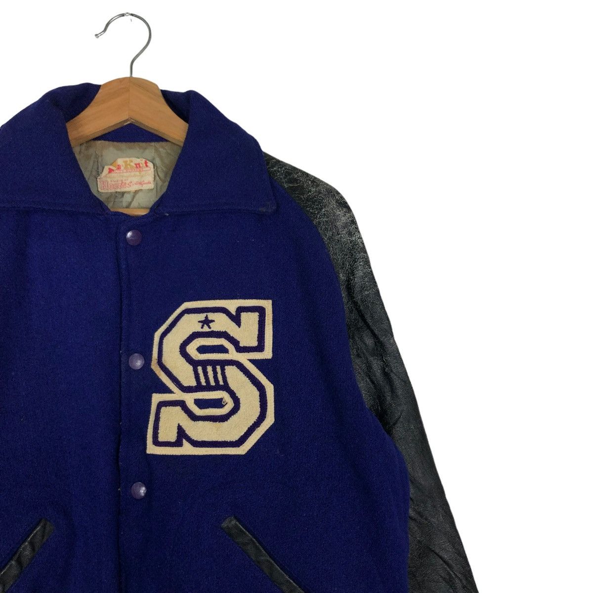 Toyo Enterprises 🔥Vintage Leather Varsity Jacket Division of Holt’s USA Size US M / EU 48-50 / 2 - 6 Thumbnail