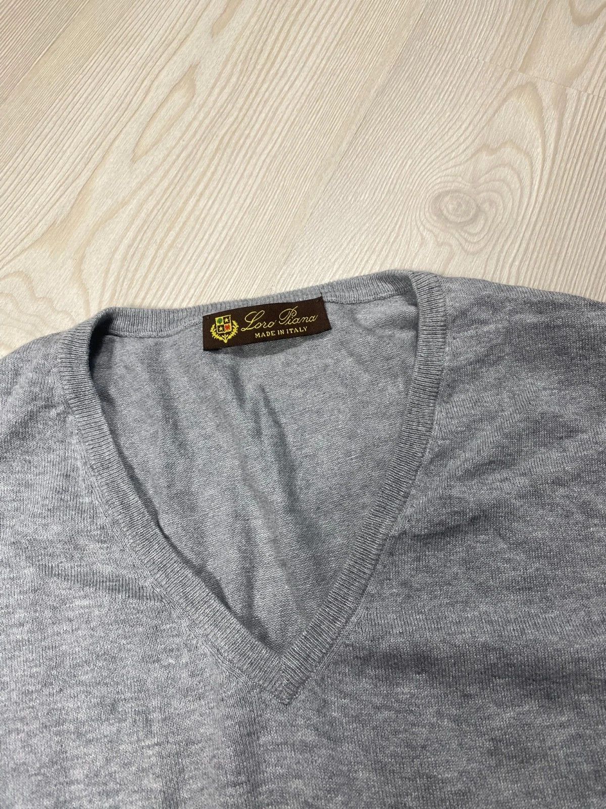 Loro Piana Loro Piana Sweater Cotton 100% Gray Size US L / EU 52-54 / 3 - 2 Thumbnail