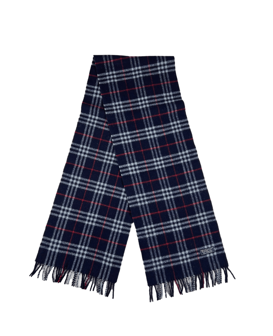 image of Burberry Scarf Wool in Navy, Men's