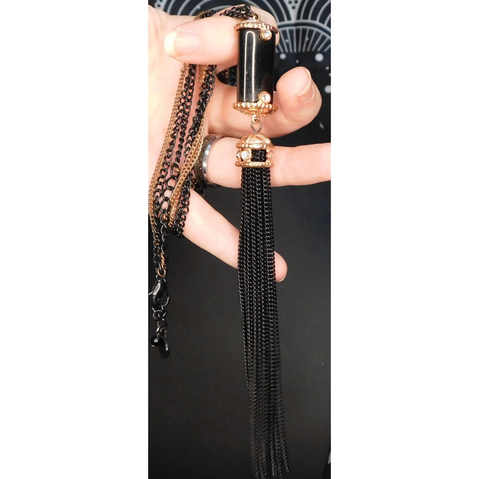 Vera Wang Simply Vera Black Bohemian Tassel Necklace Size ONE SIZE - 3 Thumbnail