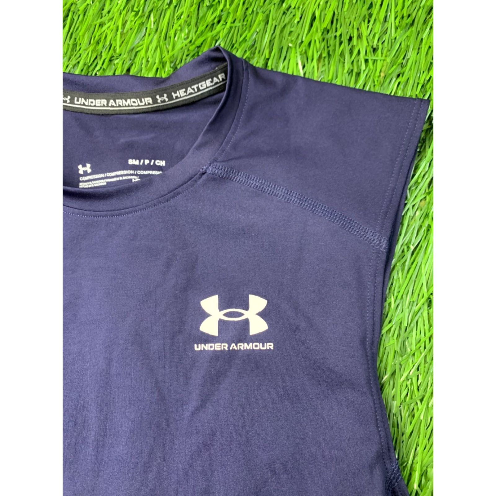 Under Armour Under Armour HeatGear Vest Shirt 2023 Men Size S Navy Blue Sleeveless Crossfit Base Layers Workout Jersey Vest Size US S / EU 44-46 / 1 - 4 Thumbnail