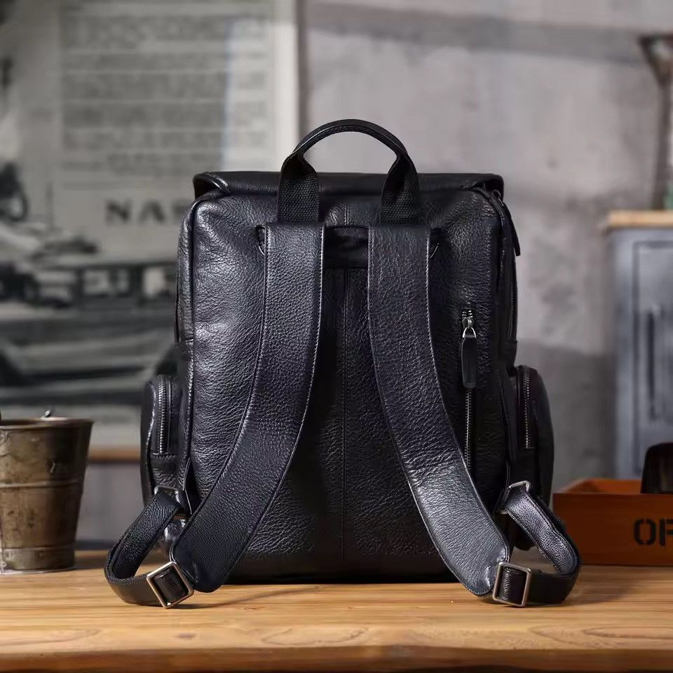 Genuine Leather Casual Genuine Leather Backpack Size ONE SIZE - 2 Thumbnail