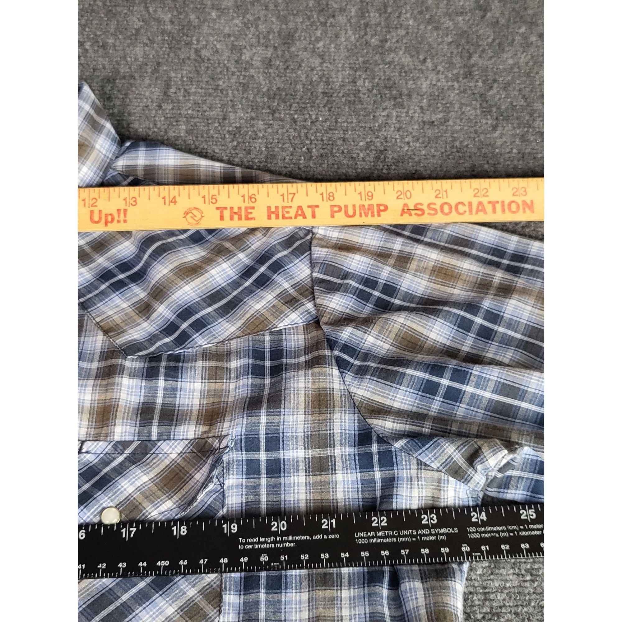 Western Rise Ely Cattleman Pearl Snap Shirt Men Sz L Tall Big Plaid Weste Size US L / EU 52-54 / 3 - 5 Thumbnail