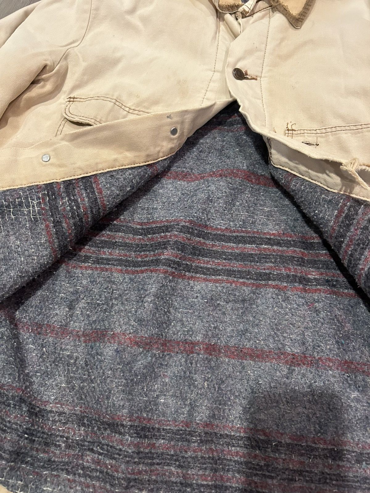 Wrangler Vintage 90s Wrangler “Big Ben” cream chore jacket Size US M / EU 48-50 / 2 - 5 Thumbnail