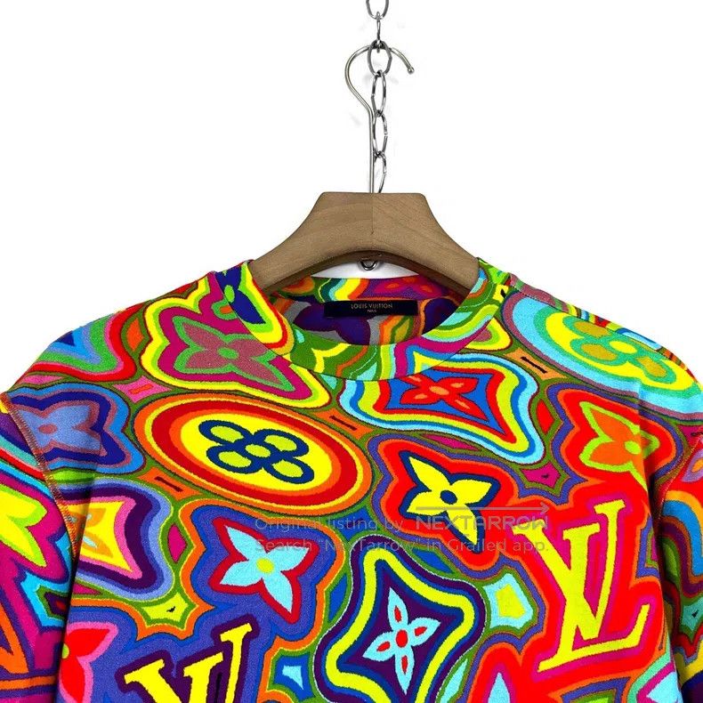 Louis Vuitton Louis Vuitton Co-branded color printed logo checkerboard T Size US XS / EU 42 / 0 - 3 Thumbnail
