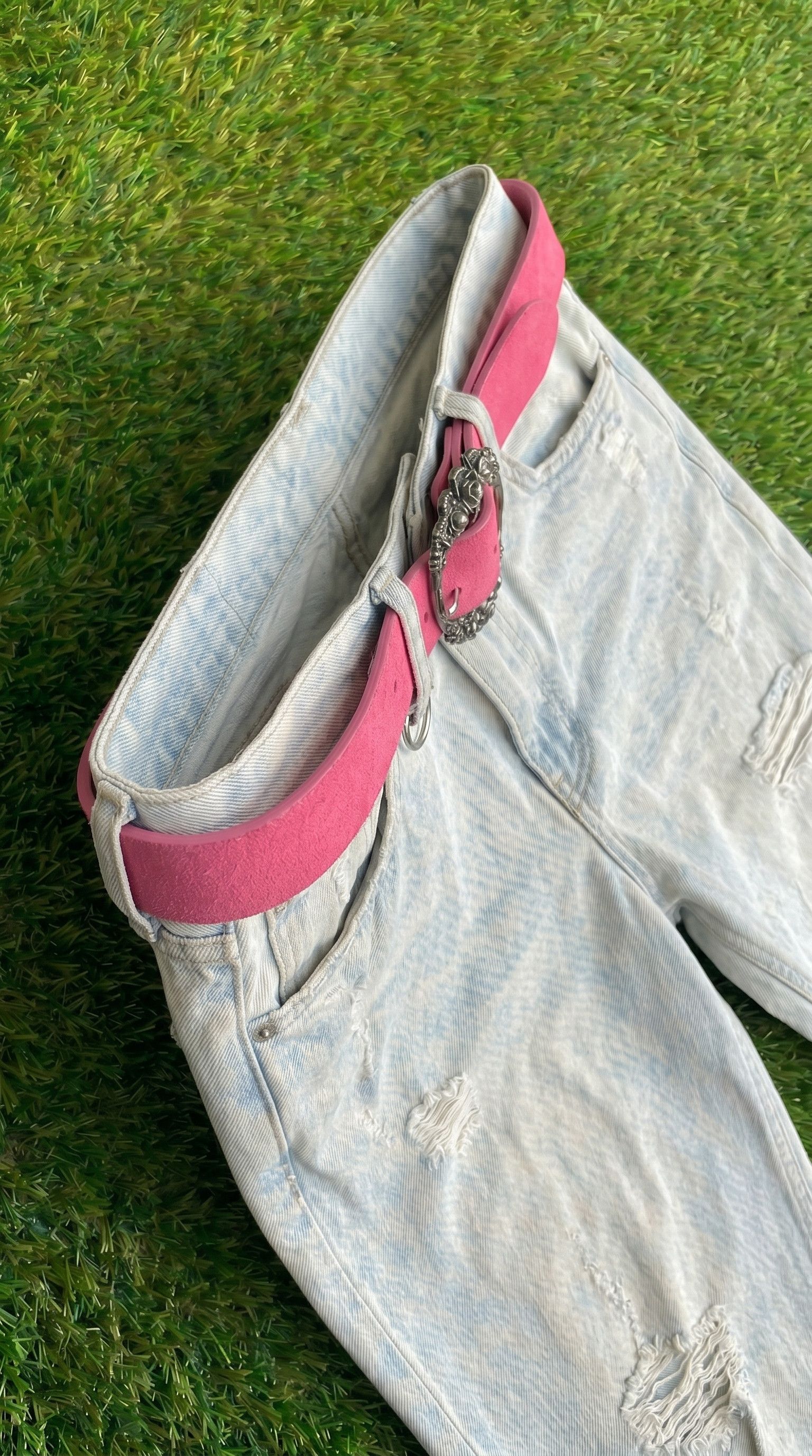 Other Hot Pink Western Buckle Y2K Belt Size ONE SIZE - 6 Thumbnail
