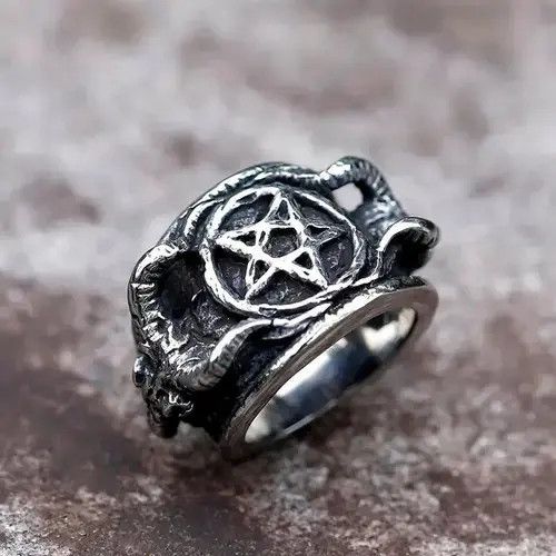 Jewelry Satan Ring ( Size 7 to 12 ) Size ONE SIZE - 1 Thumbnail
