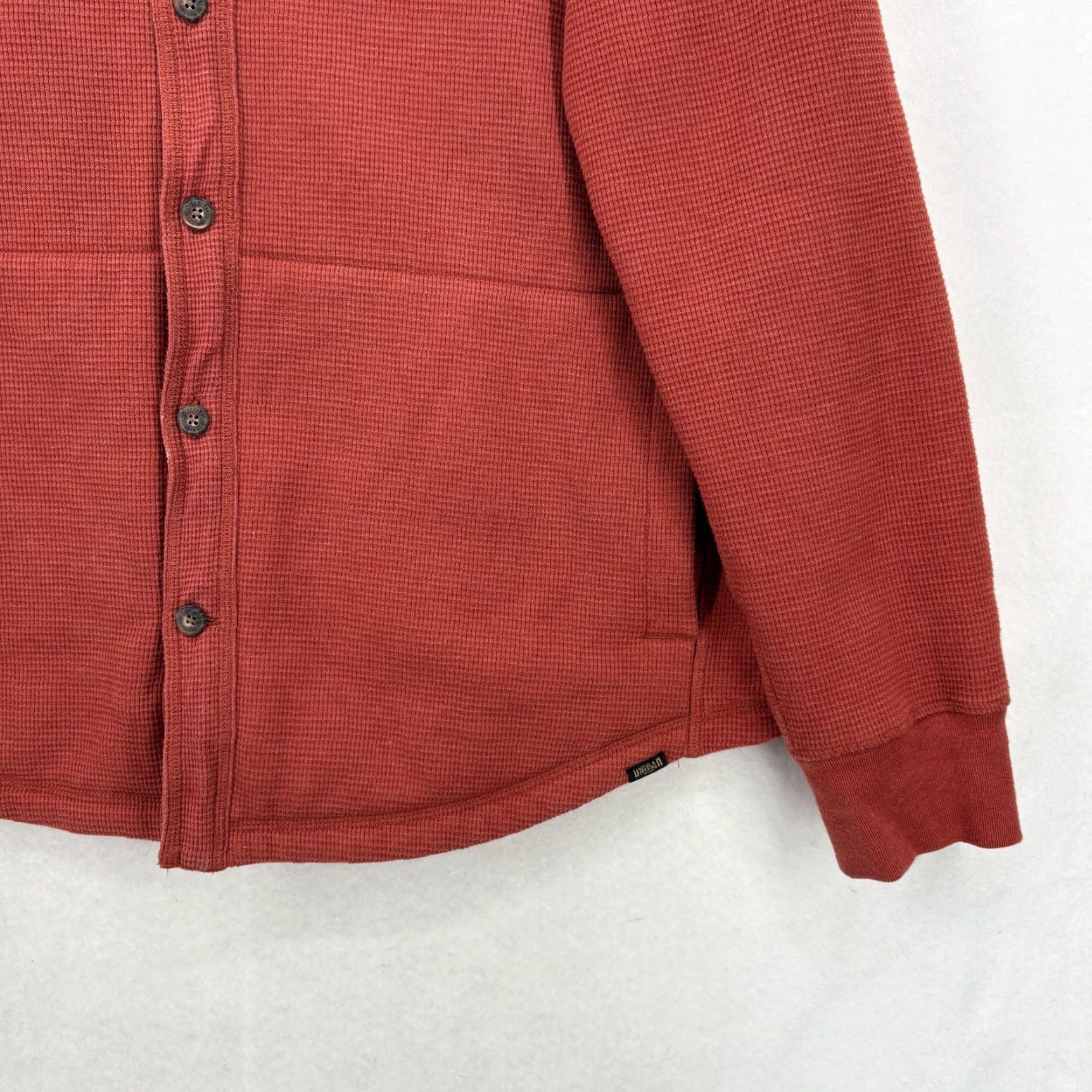 Duluth Trading Company Duluth Burly Thermal Sherpa-Lined Standard Fit Shirt Jac Mens Large Red Workwear Size US L / EU 52-54 / 3 - 3 Thumbnail