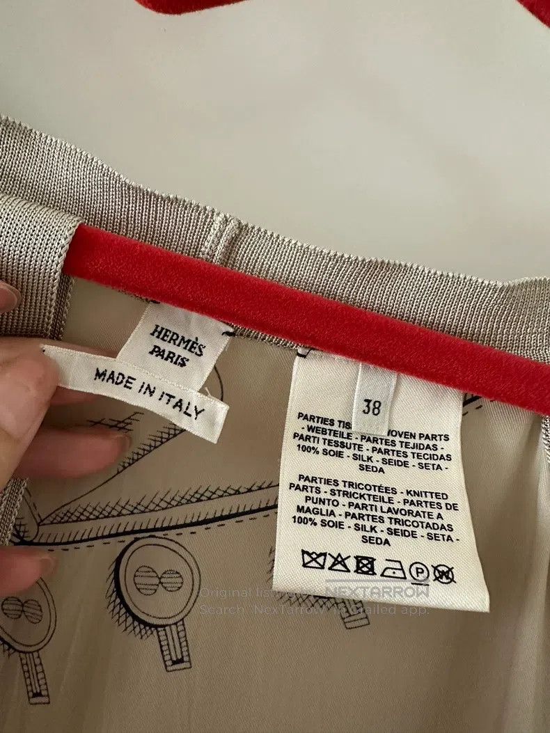 Hermes Hermes Twillaine Silk Cardigan, Silk Material, Elegant and Size XS / US 0-2 / IT 36-38 - 2 Thumbnail