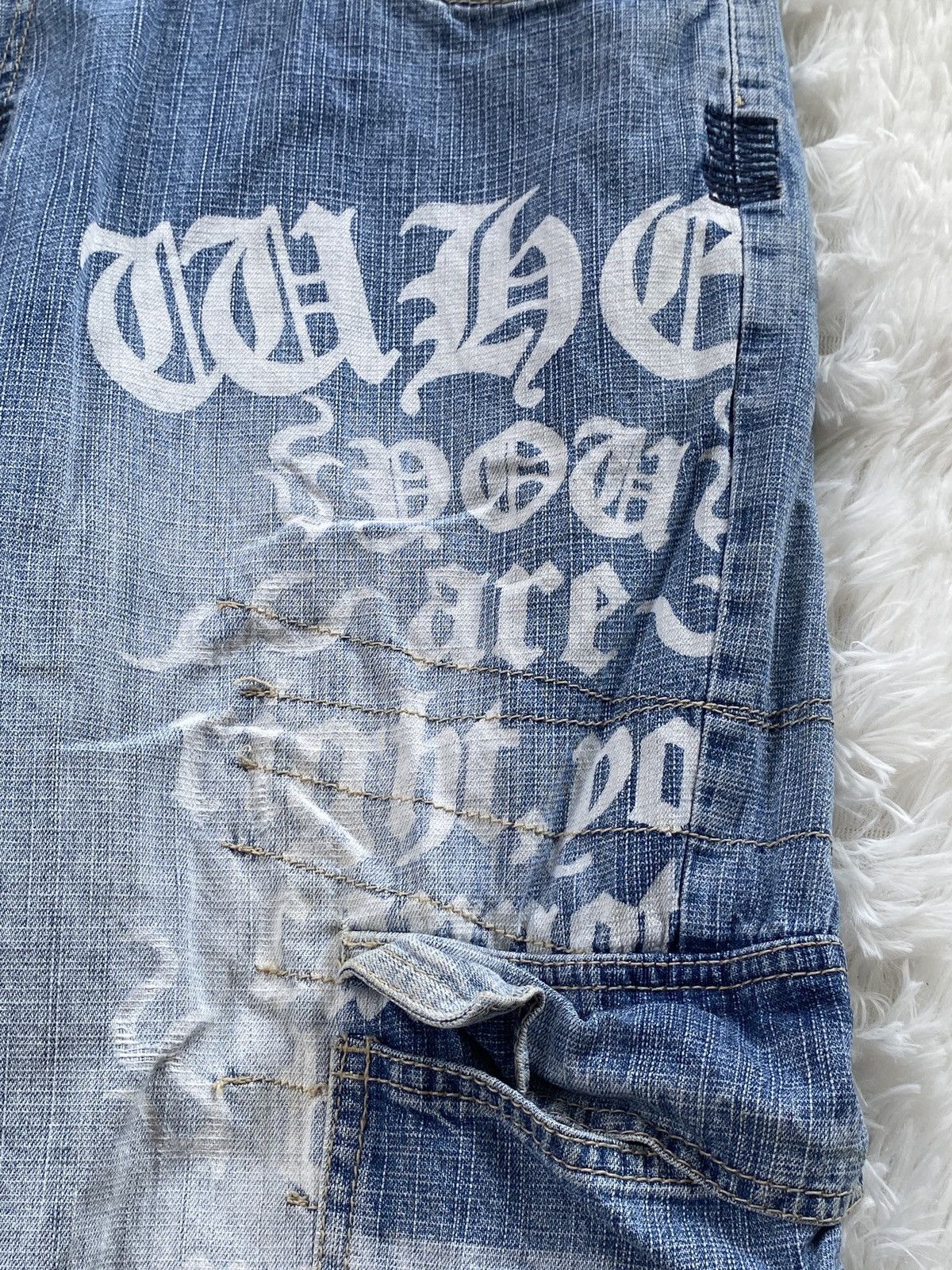 Vintage 90’s Skate Culture 🔥 Dig Deep🔥Cargo Baggy Jeans Size US 36 / EU 52 - 11 Thumbnail