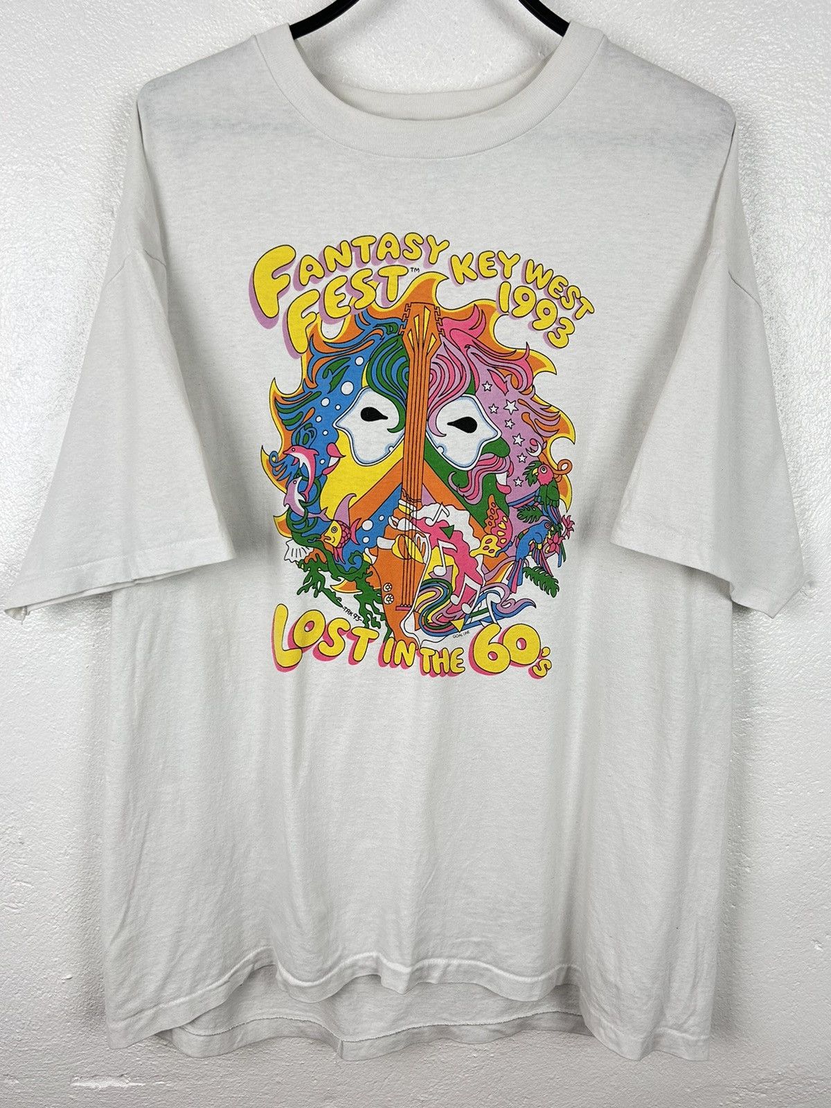 Vintage 90s Vintage Fantasy Fest Key West 1993 Lost In 60s Tee Size US XL / EU 56 / 4 - 1 Thumbnail