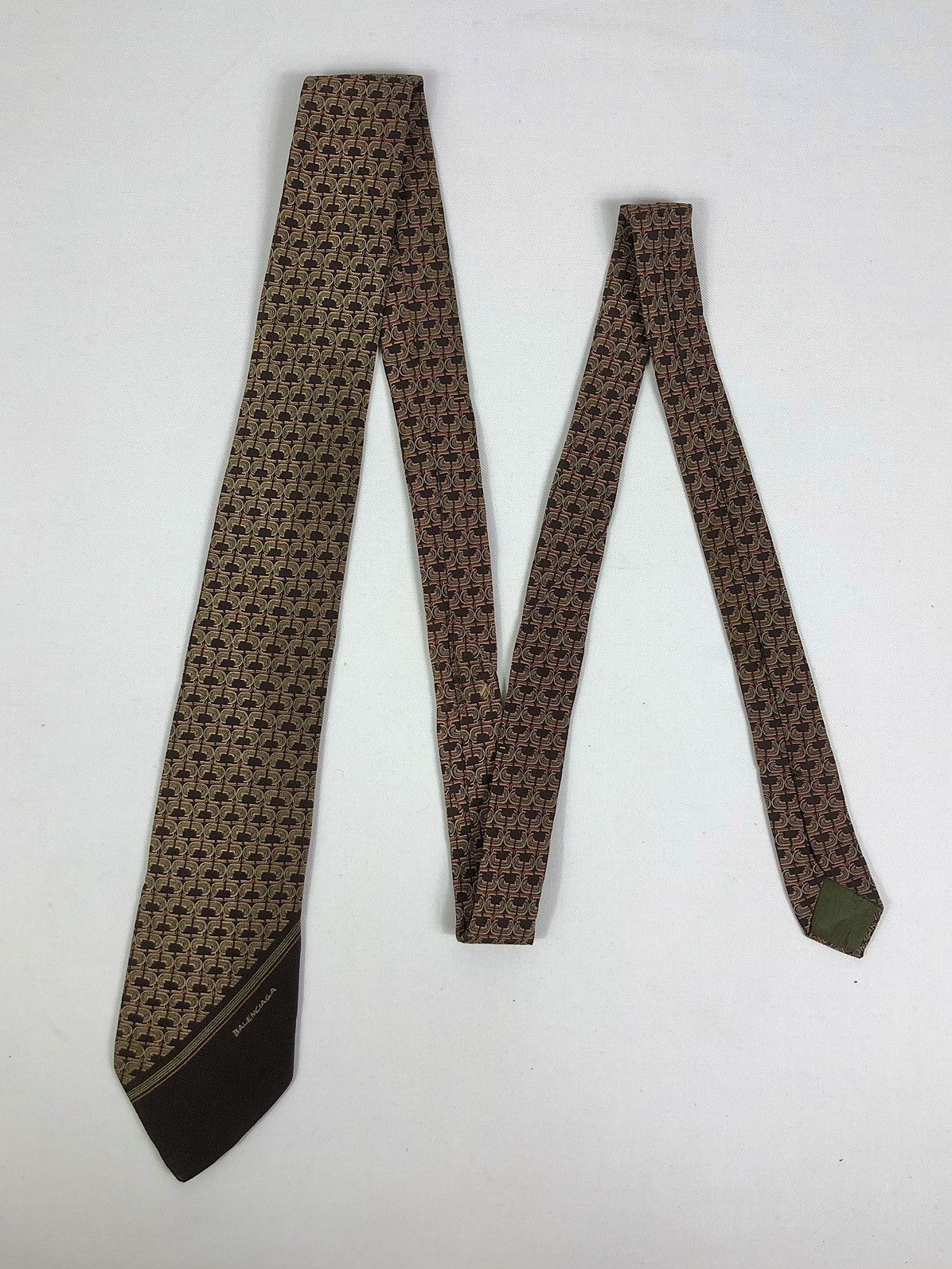 Balenciaga Rare Vintage Balenciaga Silk Tie Made in Italy Size ONE SIZE - 2 Thumbnail