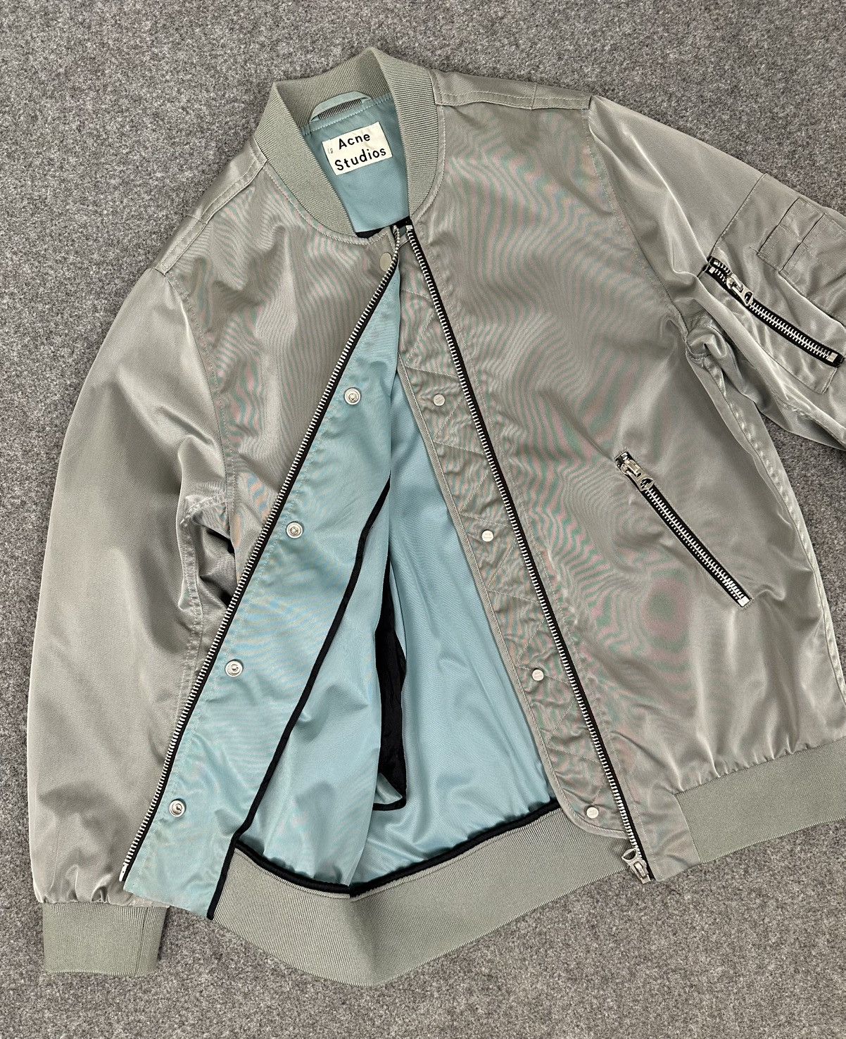 Acne Studios Acne Studios - Varden Tech S/S16 - M-A1 Bomber Jacket Size US M / EU 48-50 / 2 - 7 Thumbnail