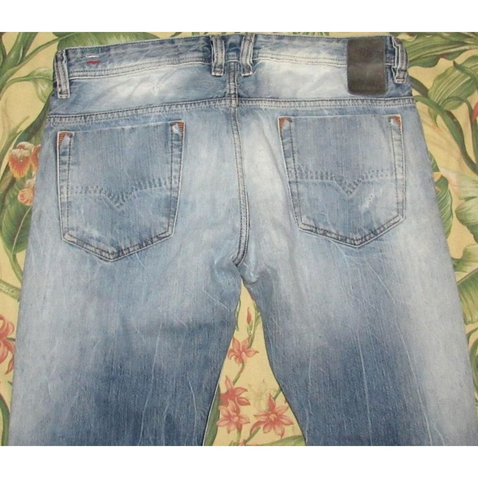 Diesel DIESEL Safado Denim Jeans Button Fly Slim Fit 34 x 32 Men Blue 34x32 Mens Jeans Size US 34 / EU 50 - 4 Thumbnail