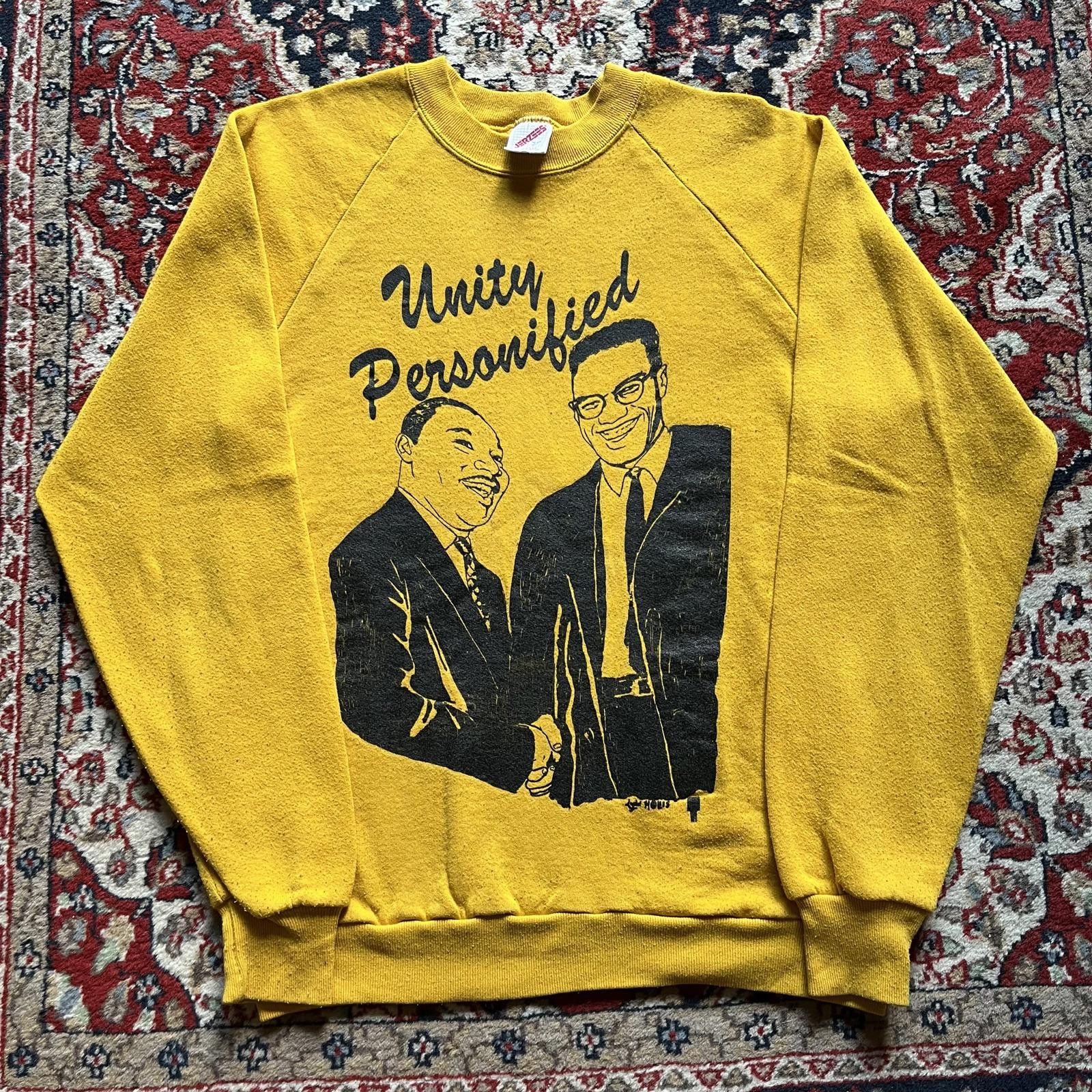 Vintage Martin Luther King MLK Malcolm X Unity Sweatshirt