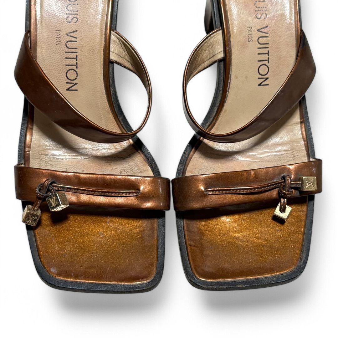 Louis Vuitton Louis Vuitton - 37.5 Vernis Mules Square Toe LV Charms Size US 6.5 / IT 36.5 - 6 Thumbnail