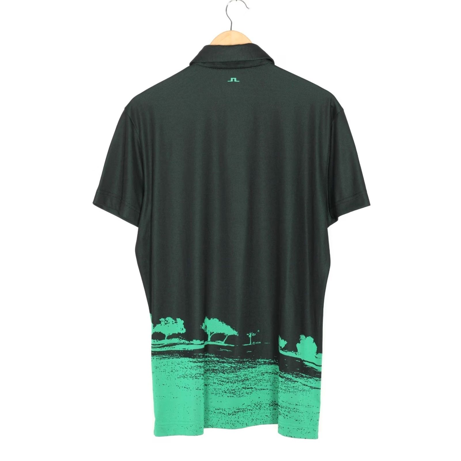 J.Lindeberg J.LINDEBERG NASH TX JAGUARD Golf Polo Shirt Men L Regular Short Sleeve Green Adult Polo Shirt SX Size US L / EU 52-54 / 3 - 3 Thumbnail