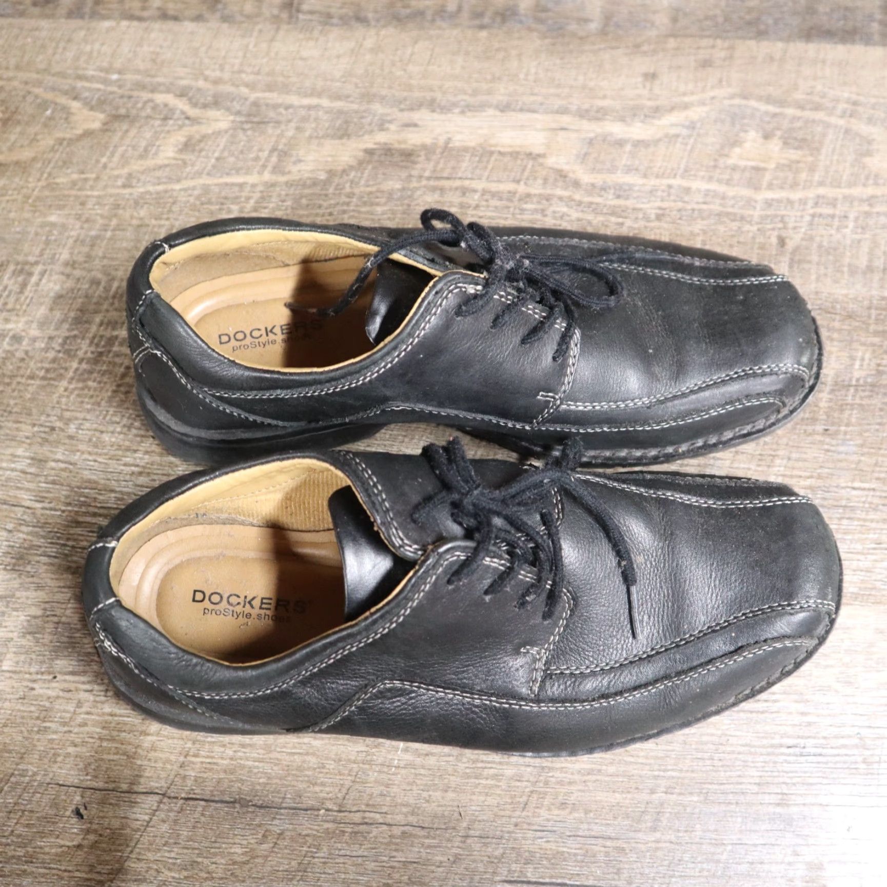Dockers DOCKERS Oxford Shoes Trustee Black Leather Casual Mens 9M Size US M / EU 48-50 / 2 - 5 Thumbnail