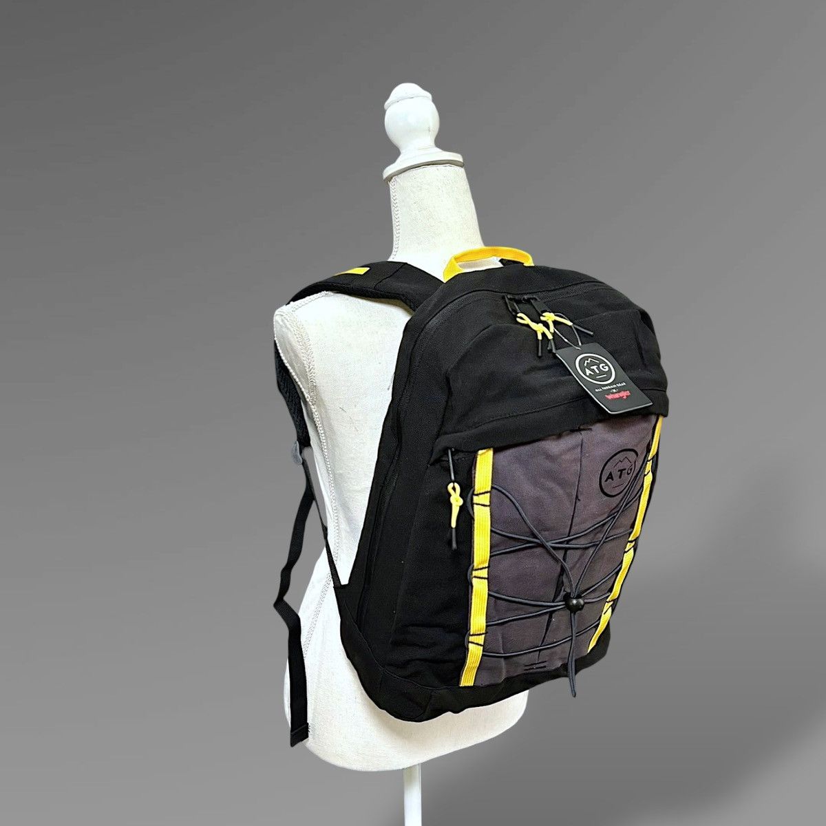 Wrangler Wrangler Men Women Pinnacle Black Yllw Backpack 18”x13”x3.5” Size ONE SIZE - 8 Thumbnail