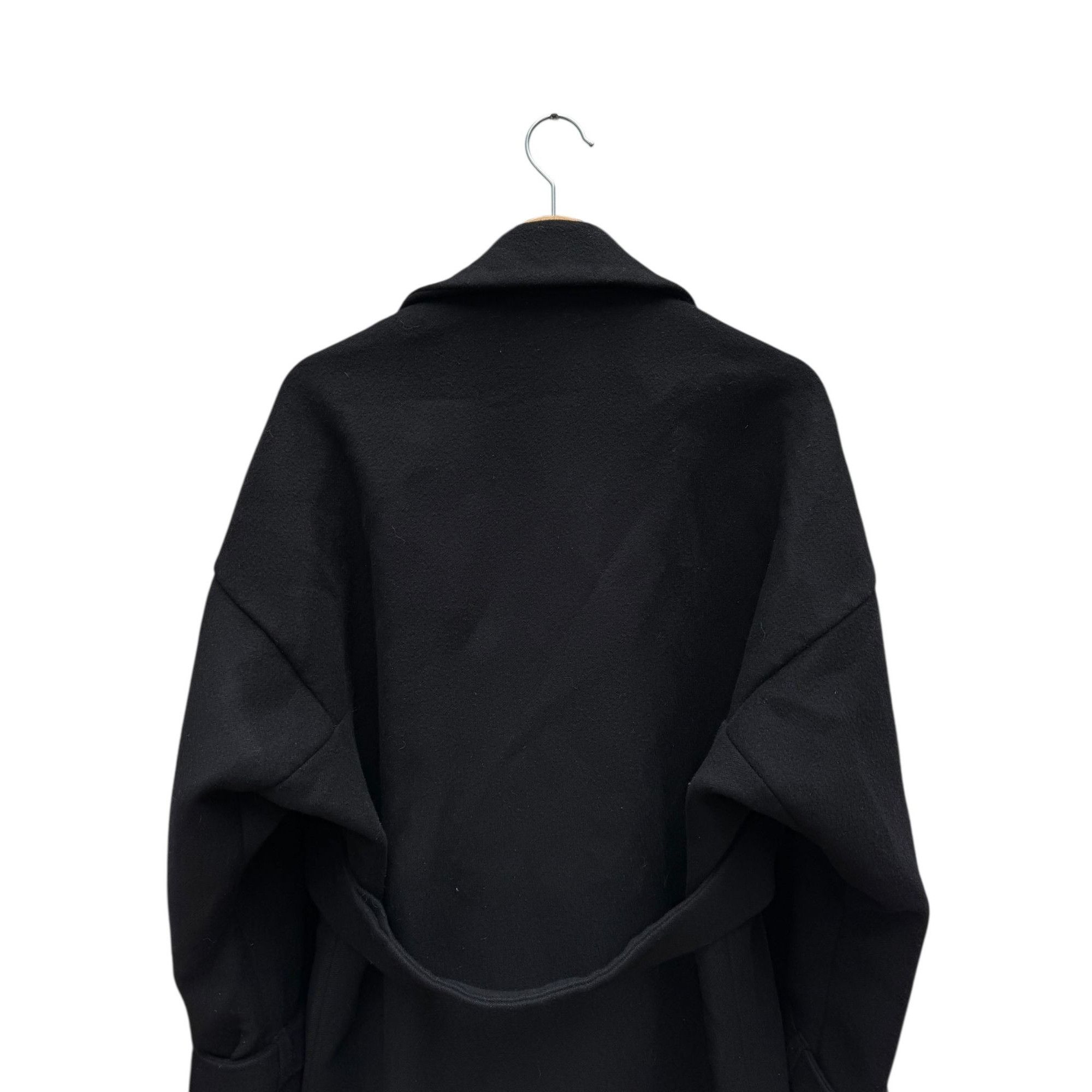 Mugler Black Wool Belted Coat Size M / US 6-8 / IT 42-44 - 6 Thumbnail