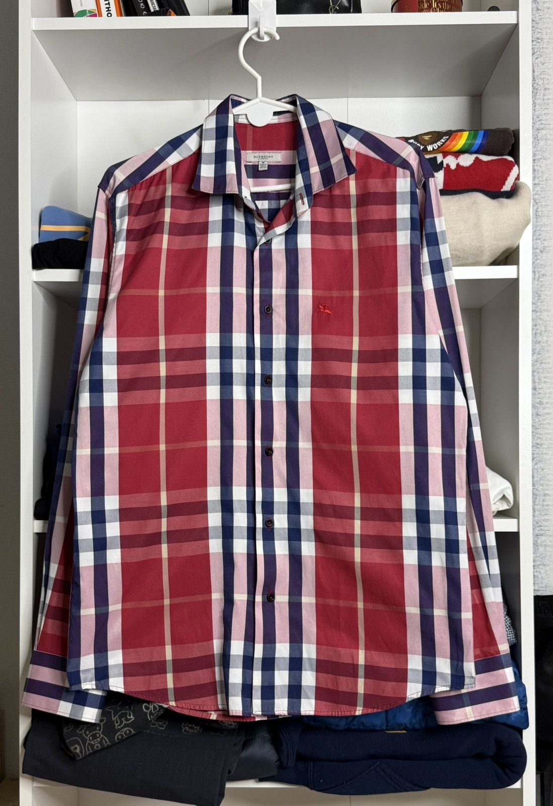Burberry Burberry Check Pattern Shirt size M Size 48R - 1 Thumbnail