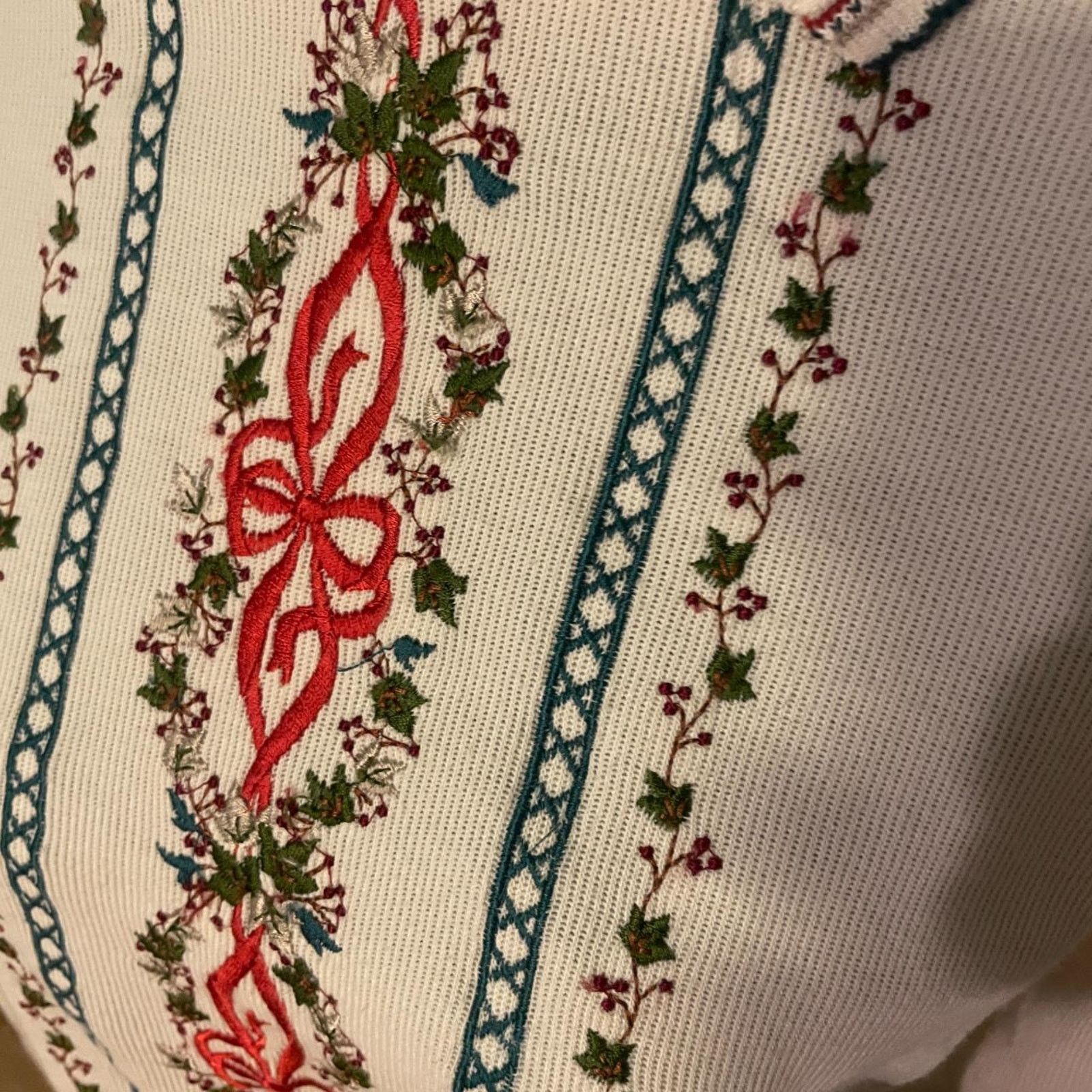 Vintage Vintage alfred dunner embroidered Christmas Polo - PS Size S / US 4 / IT 40 - 2 Thumbnail