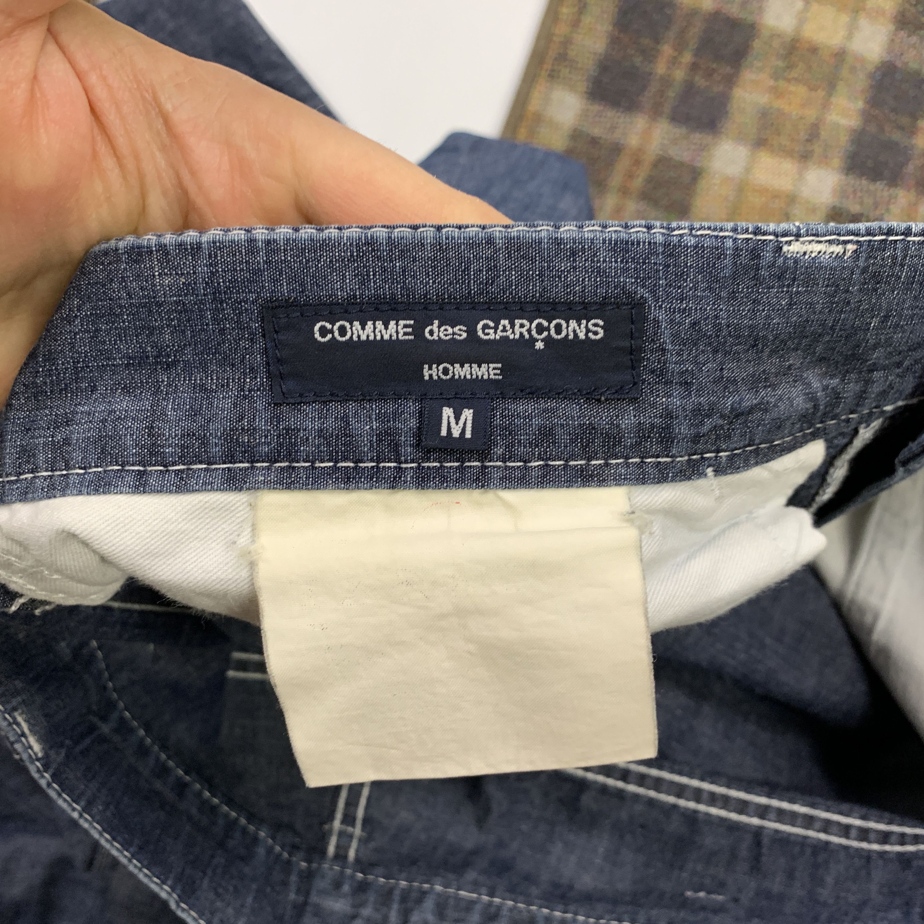 Comme des Garcons × Comme des Garcons Homme × Comme des Garcons Homme Plus 00s Indigo Chambray Jeans Size US 33 - 5 Thumbnail