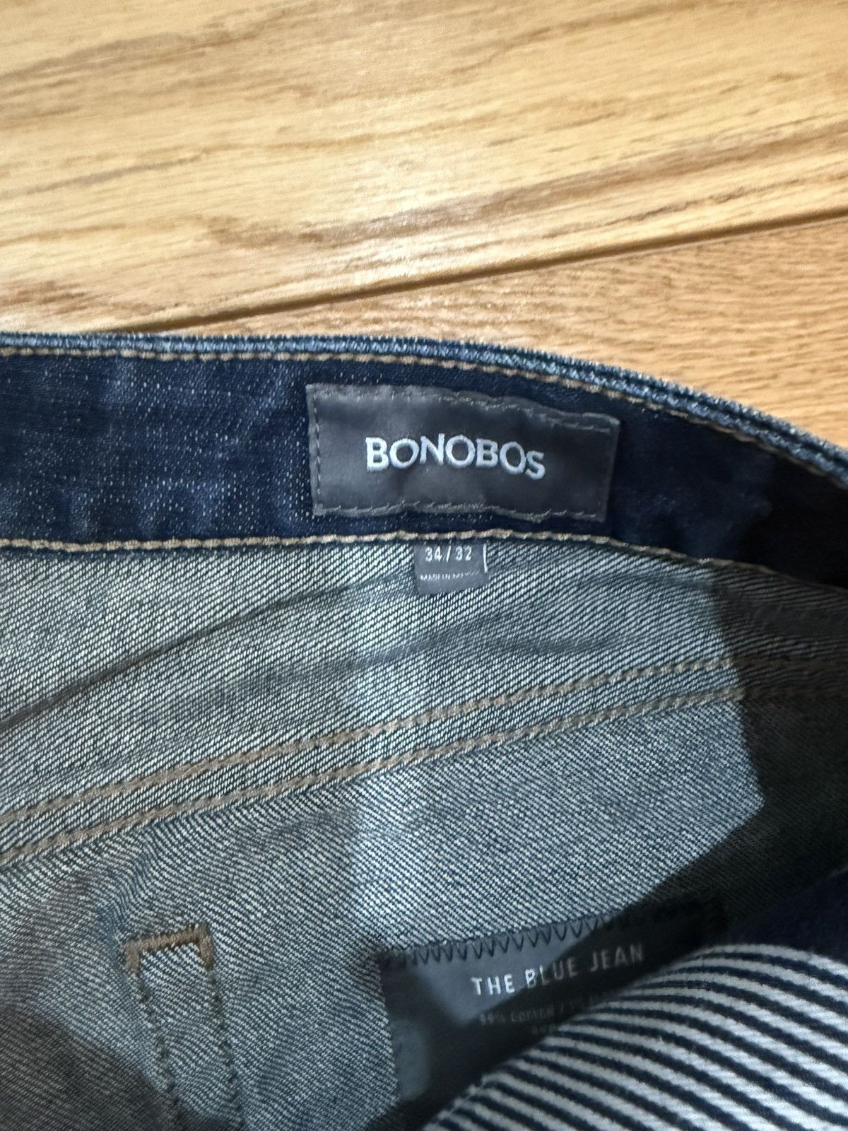 Bonobos Bonobos “The Blue Jean” Perfectly Broken-In Denim – 34x32 Size US 34 / EU 50 - 4 Thumbnail