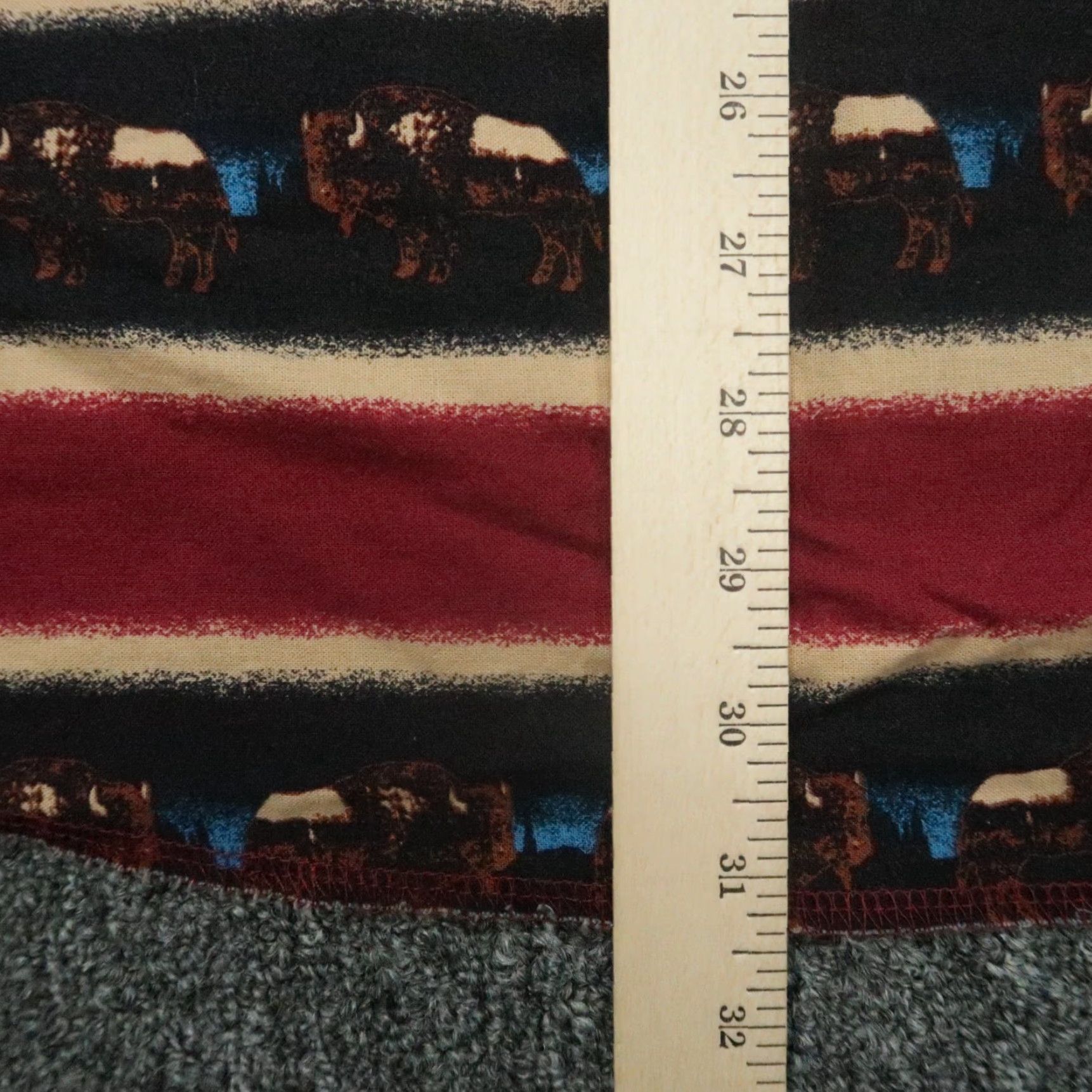 Wrangler VINTAGE Wrangler Shirt Mens XL Red Striped Buffalo Bison Pearl Snap Shirt Size US XL / EU 56 / 4 - 6 Thumbnail