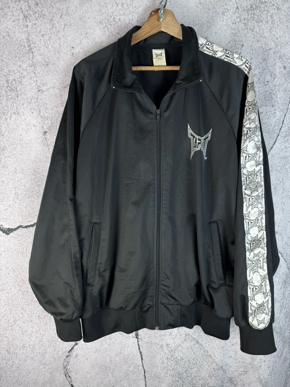 Tapout Tapout Vintage 2000s Embroidered Multi Logo Track Jacket Size US XL / EU 56 / 4 - 1 Thumbnail