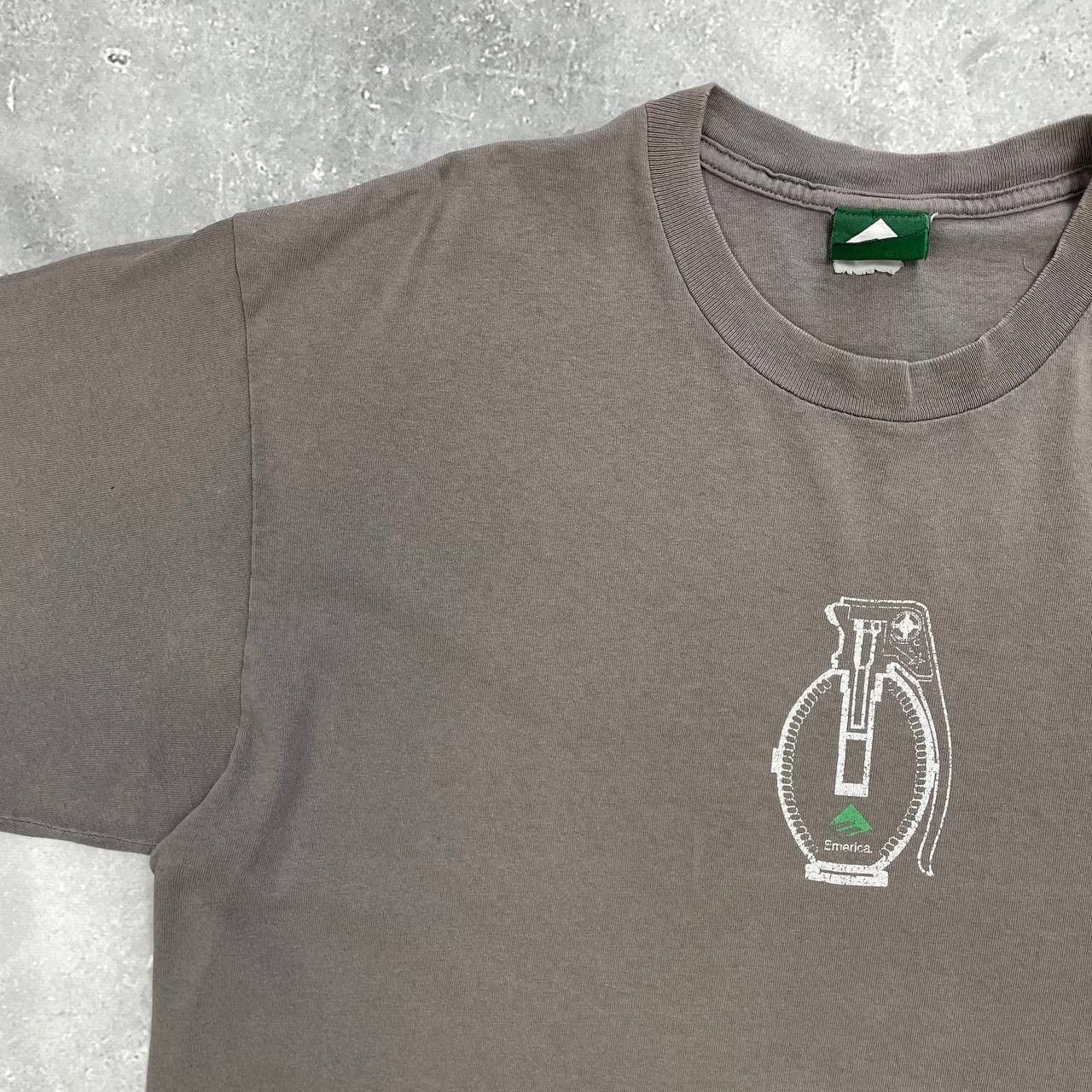 Emerica × Vintage Vintage 2000s Emerica Skateboarding Grenade T Shirt Faded Size US XL / EU 56 / 4 - 9 Thumbnail