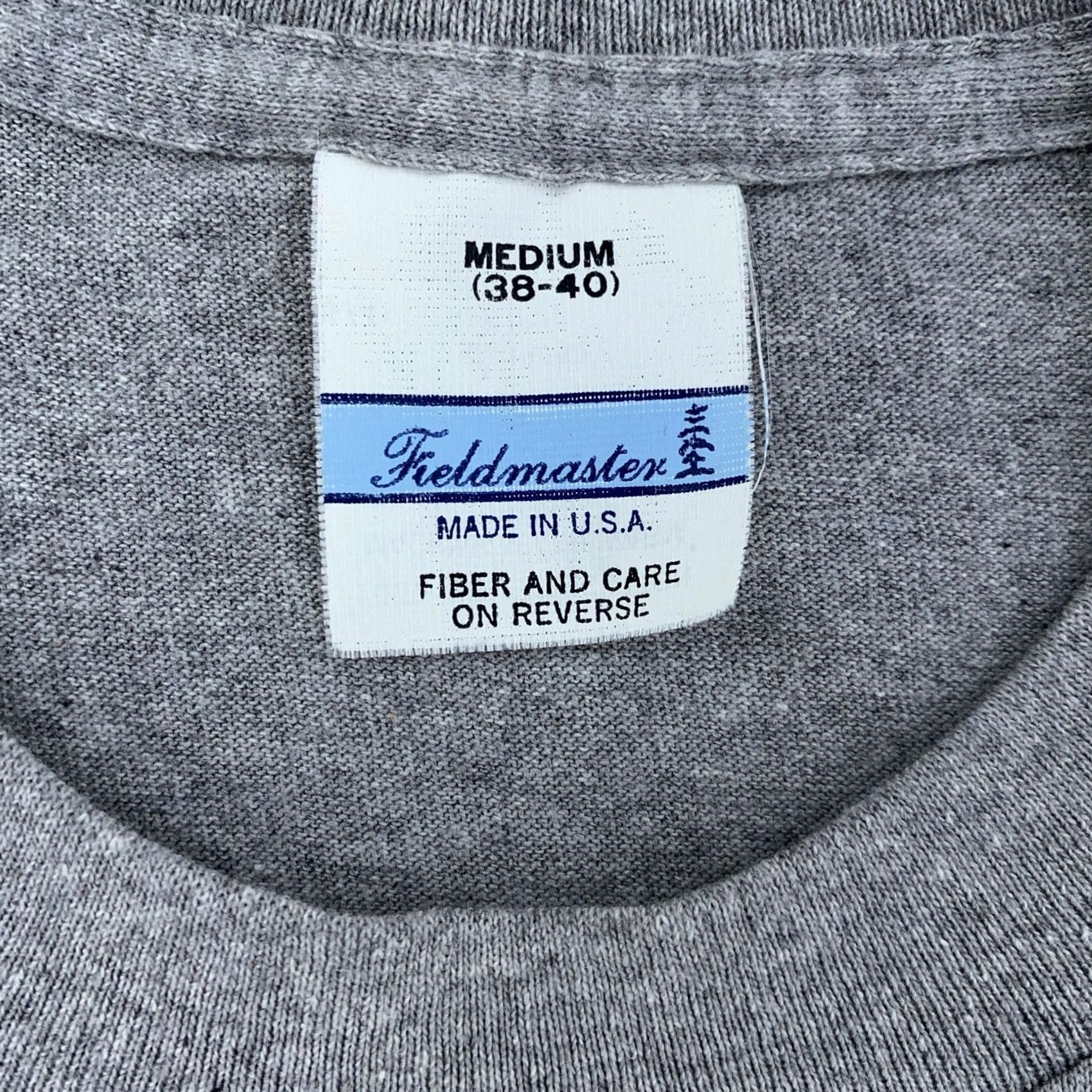 Vintage VINTAGE Fieldmaster Pocket Tee Shirt Mens M Gray USA Short Sleeve Crew Neck Cotton Blend Size US M / EU 48-50 / 2 - 8 Thumbnail