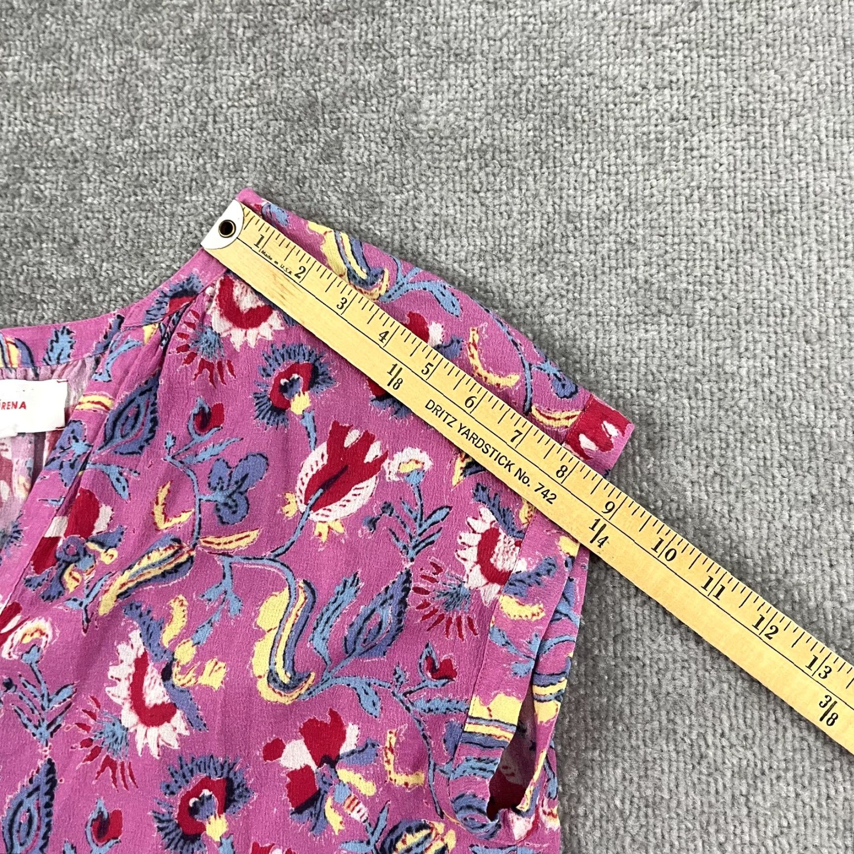 Xirena VINTAGE XIRENA Blouse Women's Small Floral Cap Sleeve Preppy Cotton Casual Size S / US 4 / IT 40 - 5 Thumbnail