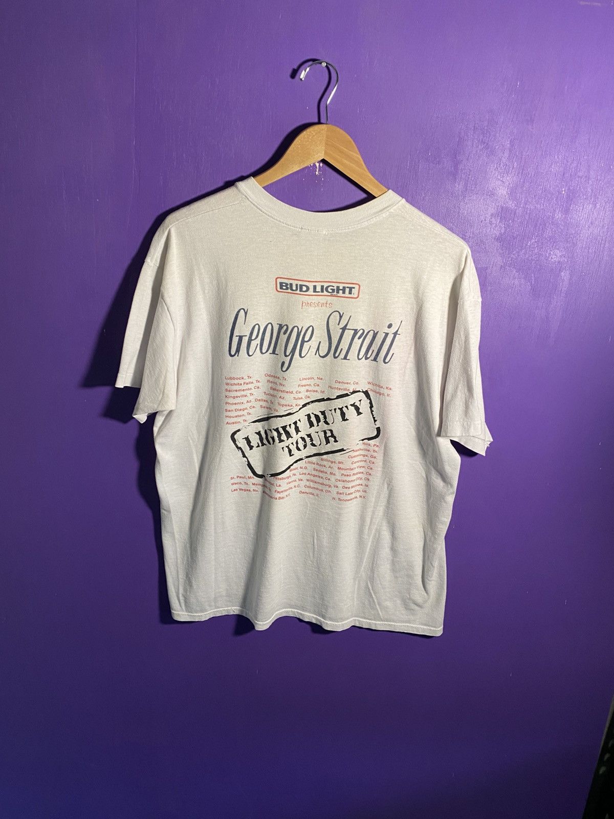 Band Tees Vintage 80s George strait light duty tour tee Size US L / EU 52-54 / 3 - 2 Thumbnail